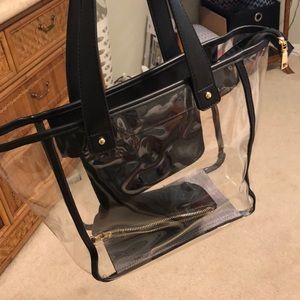 Clear tote bag